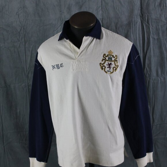 Vintage Polo Rugby Jersey - Polo NYC number 6 - Men's Medium ] - Picture 4 of 10